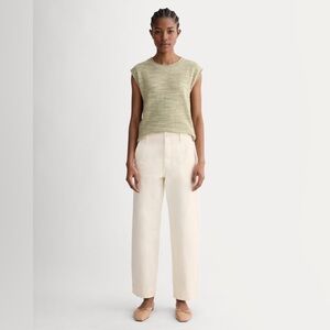 Everlane Cream Straight Leg Pants